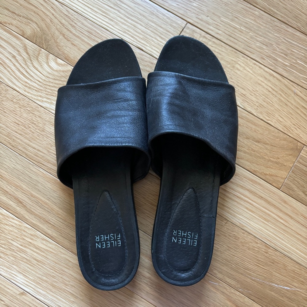 Eileen Fisher Leather slippers